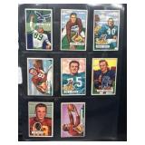 (8) 1951 Bowman Football Cards Crease Free