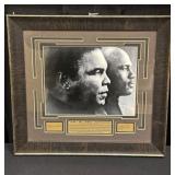 Framed Muhammad Ali & Michael Jordan Display