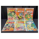 6 Marvel Hulk Comic Books