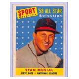 1958 Stan Musial All-Star Baseball Card