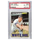 1967 Topps Hoyt Wilhelm Card #422, PSA 8