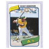 1980 Topps Rickey Henderson Rookie Nice Shape
