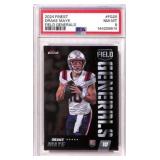 2024 Finest Drake Maye Field Generals Card, PSA 8