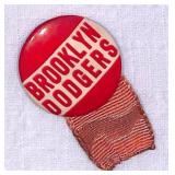 Vintage Brooklyn Dodgers Pinback Button
