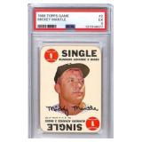 1968 Topps Game Mickey Mantle Card PSA 5