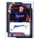 Travis Sykora 1st Bowman Chrome Autograph Card