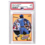 1991 U.D. Heroes Hank Aaron Card #24, PSA 9