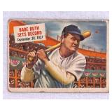 1954 Baseball Scoops Babe Ruth Card #41