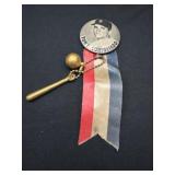 Tony Conigliaro Button with Ribbon and Charm