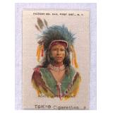 1910 Tokio Indian Silk Tobacco Card