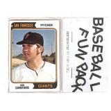 1974 Topps Baseball Fun Pack
