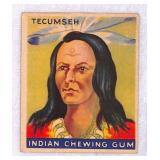 1933 Goudey Indian Gum No. 42 Tecumseh Card