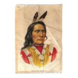 1910 Silk Portrait of American Indian