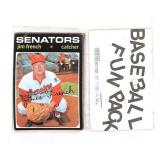 1971 Topps Baseball Fun Pack