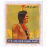 1933 Goudey Indian Gum Card No. 32 Massasoit