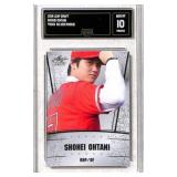 2018 Shohei Ohtani Leaf Draft Silver Rookie GMA 10