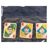 1951 Topps Red Backs Baseball Cards (Set of 3)