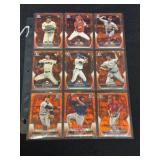 9-Card Orange Sapphire Baseball Card Lot