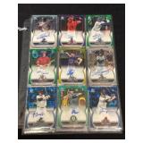 18 Bowman Chrome Numbered Autograph Cards