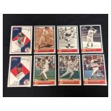 Eight Baseball Player Trading Cards