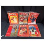 Six 1940s Football Magazines