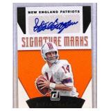 2019 Panini Donruss Steve Grogan Signed Card