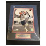 Aaron Hernandez Autographed Patriots Photo