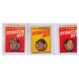 1970 Topps Baseball Scratch-Off Cards (3)