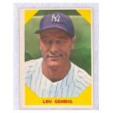 1960 Fleer Lou Gehrig Baseball Card #28