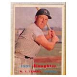 1957 Topps Enos Slaughter Baseball Card #215