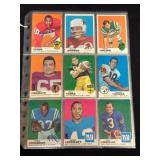 (45) 1969 Topps Football Cards