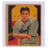 1935 Diamond Stars Hank Greenberg Crease Free