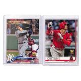 Aaron Judge and Shohei Ohtani Rookie Cup Cards
