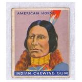 1933 Goudey Indian Gum American Horse'