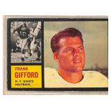 1962 Topps Frank Gifford Football Card #104