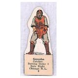 1920's Vintage Baseball Player Die-Cut Gonzalez