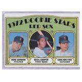 1972 Topps Rookie Stars Red Sox Baseball Card