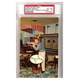 1962 Mickey Mantle Holiday Inn Postcard PSA 6