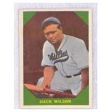 1960 Fleer Hack Wilson Baseball Card #48