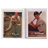 1957 Topps Cards Robin Roberts/ Bill Mazeroski