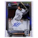 Topps Chrome Michael Oliveto Auto 144/499