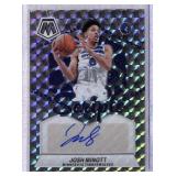 2023-24 Panini Mosaic Josh Minott Autograph Card