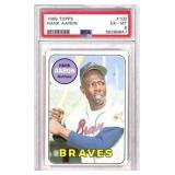 1969 Topps Hank Aaron Baseball Card #100 PSA 6