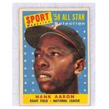 1958 Topps Hank Aaron All-Star Card #488