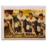 1957 Topps Dodgers Sluggers Baseball Card #400