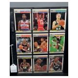 (9) 1987 Fleer Basketball Rookie Cards