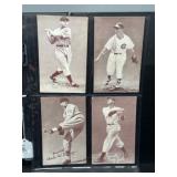 (4) 1947-66 Baseball Exhibit Cards