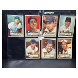 (7) 1952 Topps Baseball Cards