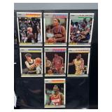 (7) 1987 Fleer Basketball HOF Cards