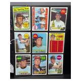 (9) 1969 Topps Baseball Star Cards